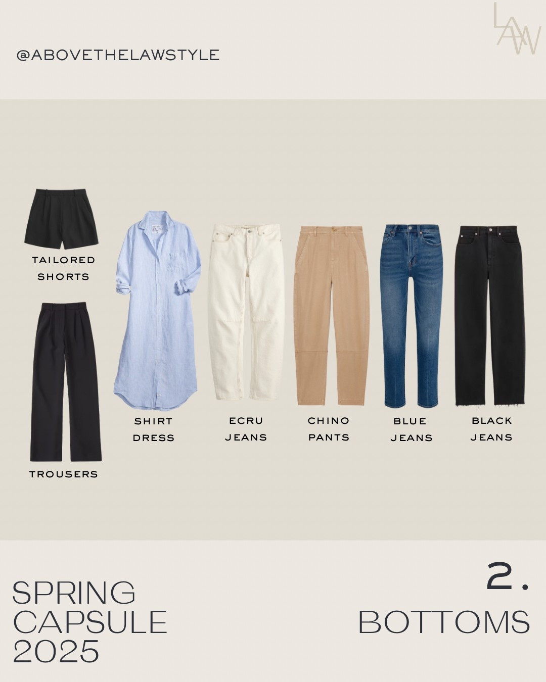Spring Capsule: Bottoms

#LTKFindsUnder50 #LTKStyleTip #LTKFindsUnder100