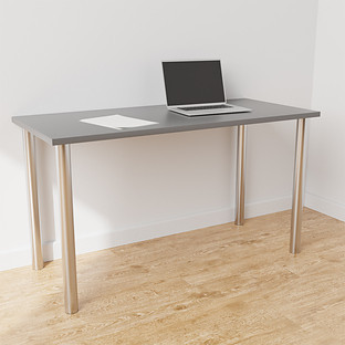 Elfa Desk Grey & White | The Container Store