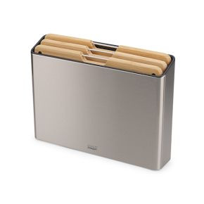 Joseph & Joseph Folio Steel Bamboo Cutting Boards (Set of 3) | West Elm (US)