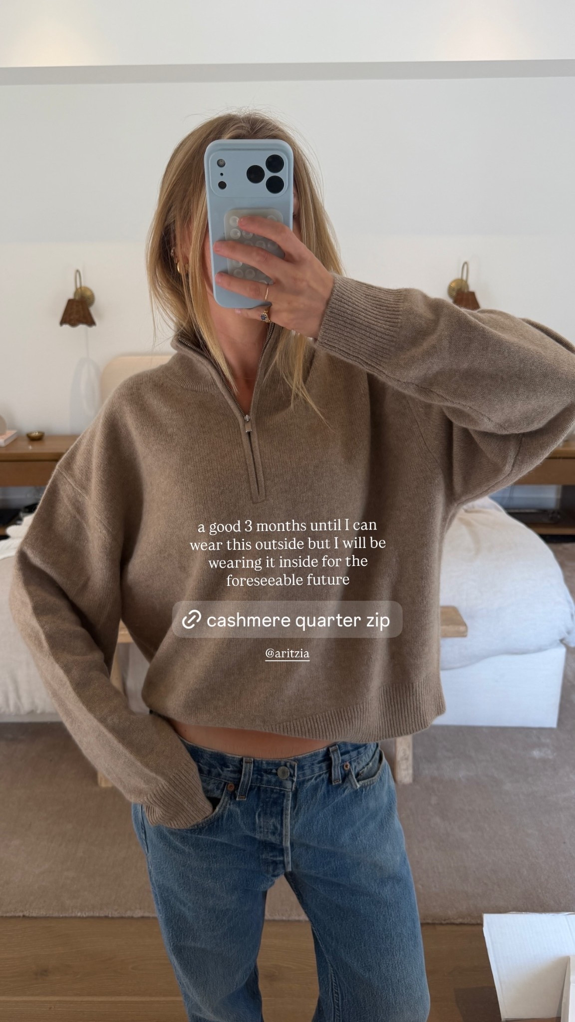 a good 3 months until I can wear this outside but I will be wearing it inside for the foreseeable future  @aritzia