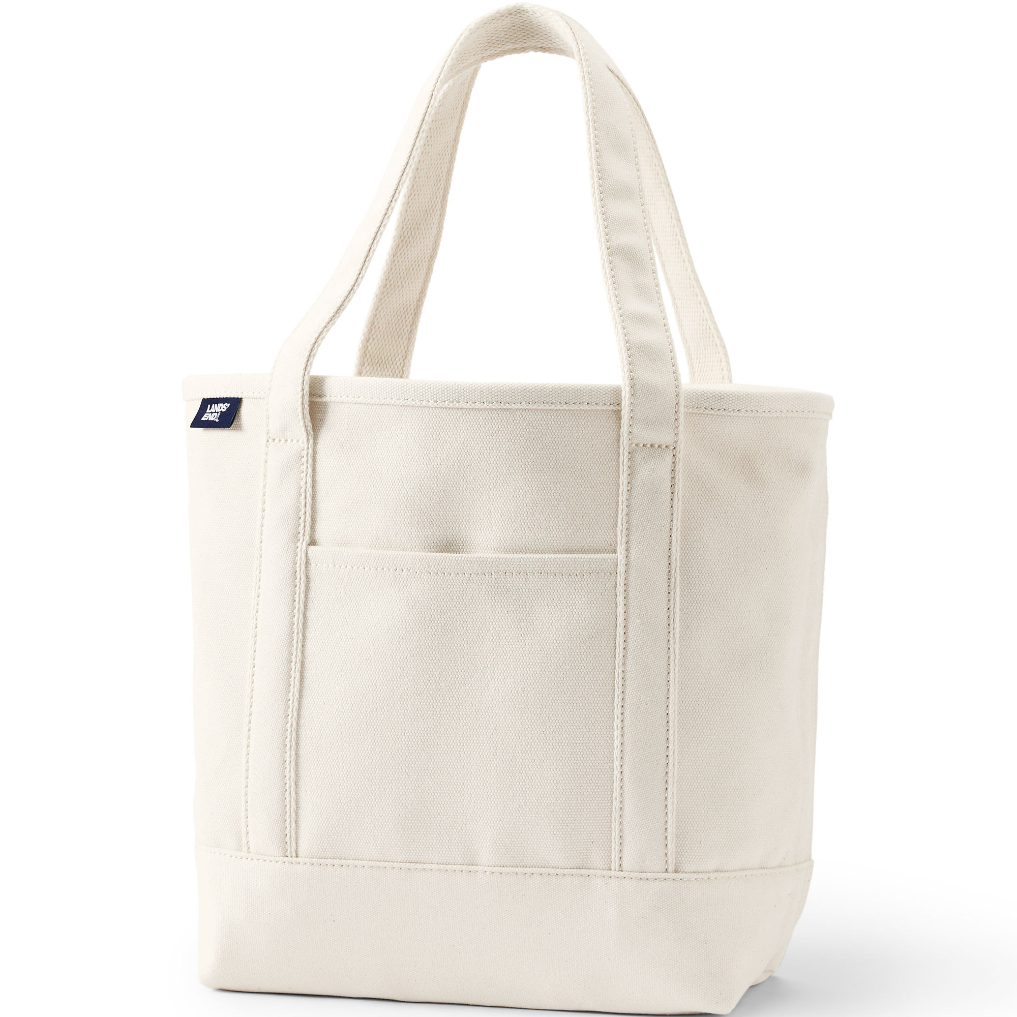 Medium Natural 5 Pocket Open Top Canvas Tote Bag | Lands' End (US)