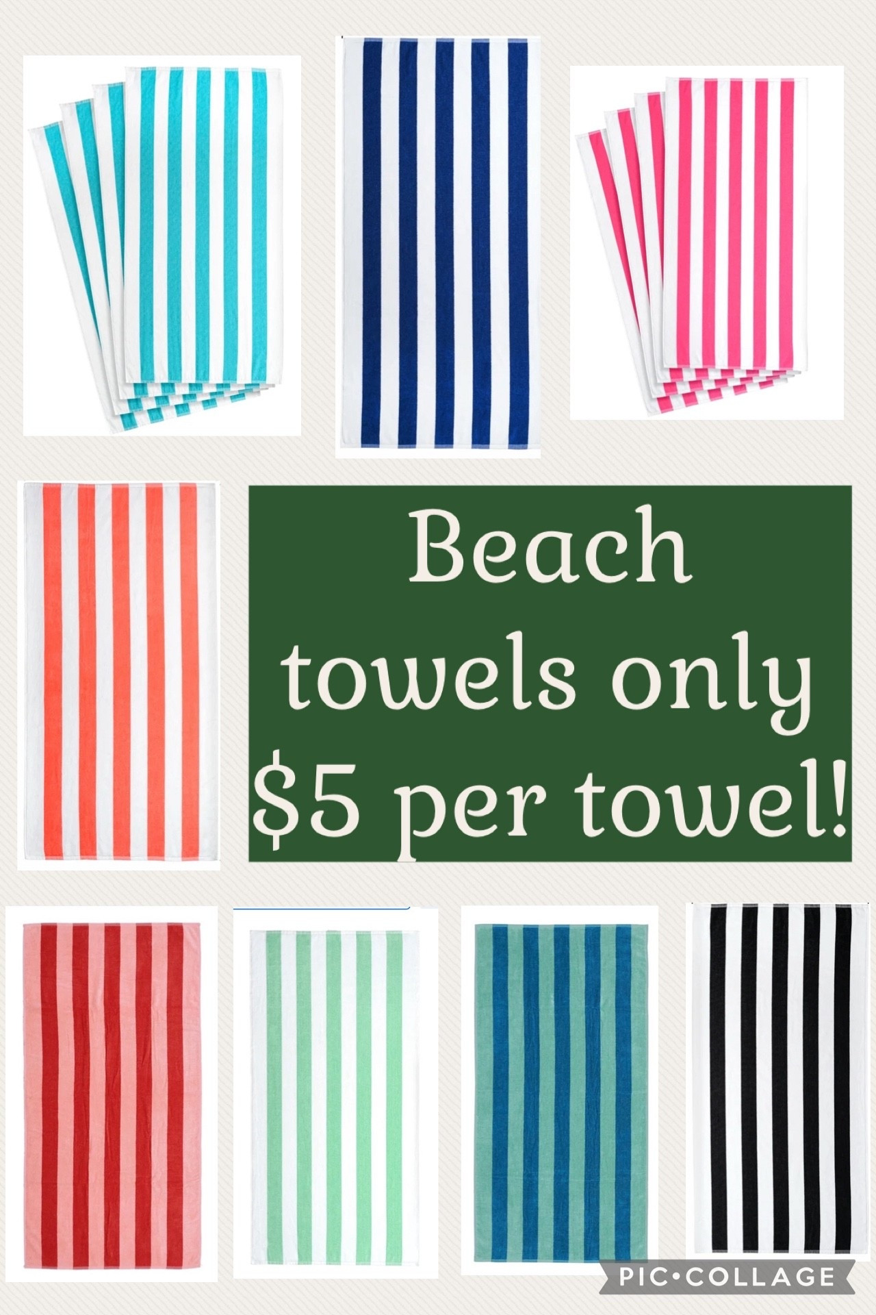 Walmart beach towels are so good and only $5 per towel! 

Swimming pool ocean vacation swim summer kids family 

#LTKSeasonal #LTKSwim #LTKSaleAlert