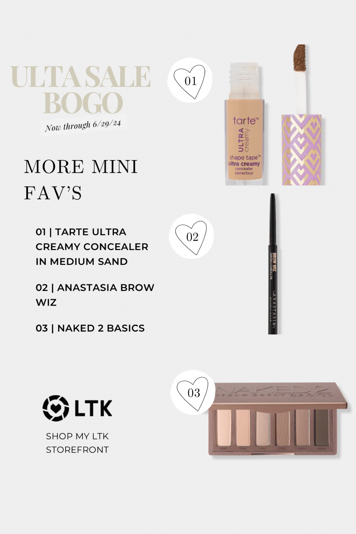 Ulta Summer Sale BOGO mini’s! Sale ends 6/29/24

#LTKSummerSales #LTKBeauty #LTKSaleAlert
