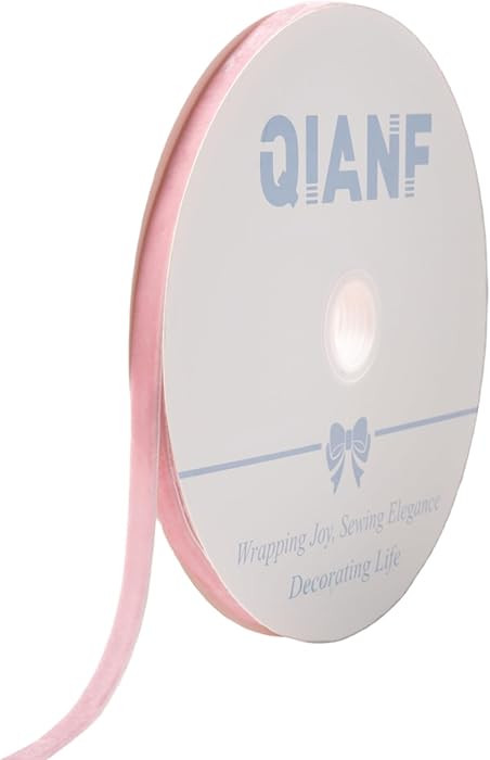 Vintage Pink Velvet Ribbon, 3/8 Inch X 25Yd | Amazon (US)
