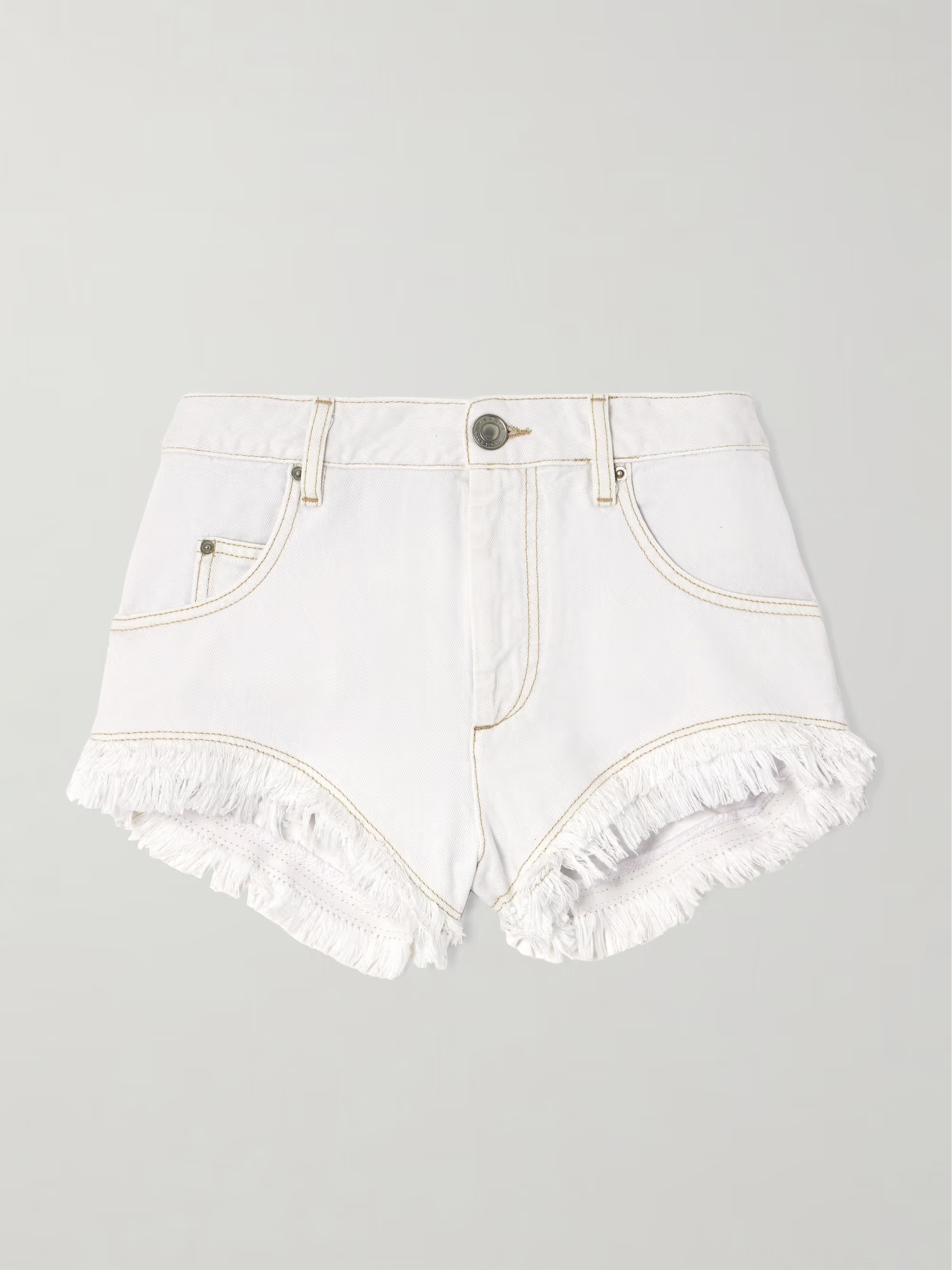 Eneidao fringed denim shorts | NET-A-PORTER (UK & EU)