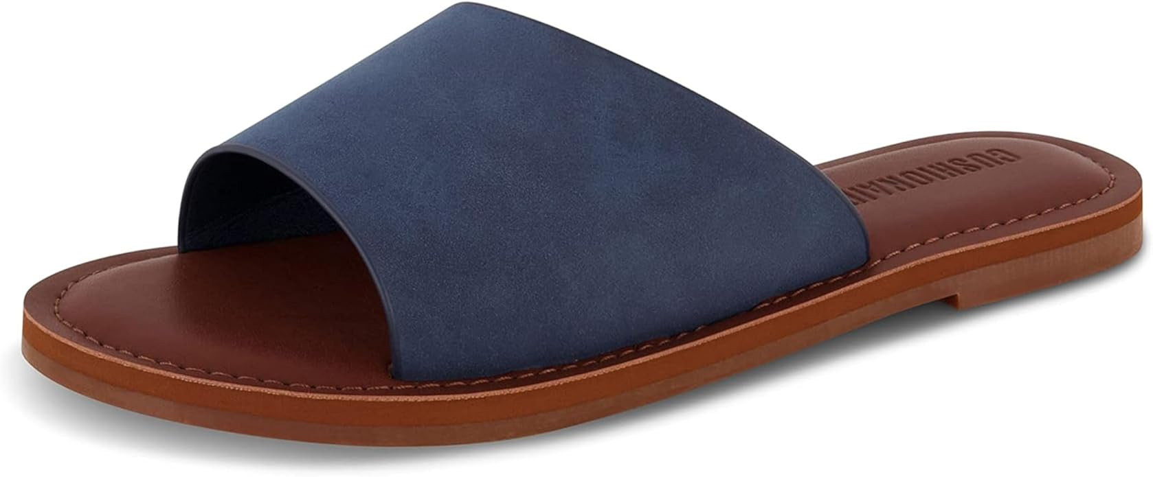 CUSHIONAIRE Women's Carly slide Sandal with Memory Foam | Amazon (US)