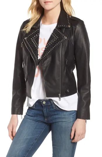 Women's Rebecca Minkoff Wes Leather Moto Jacket | Nordstrom