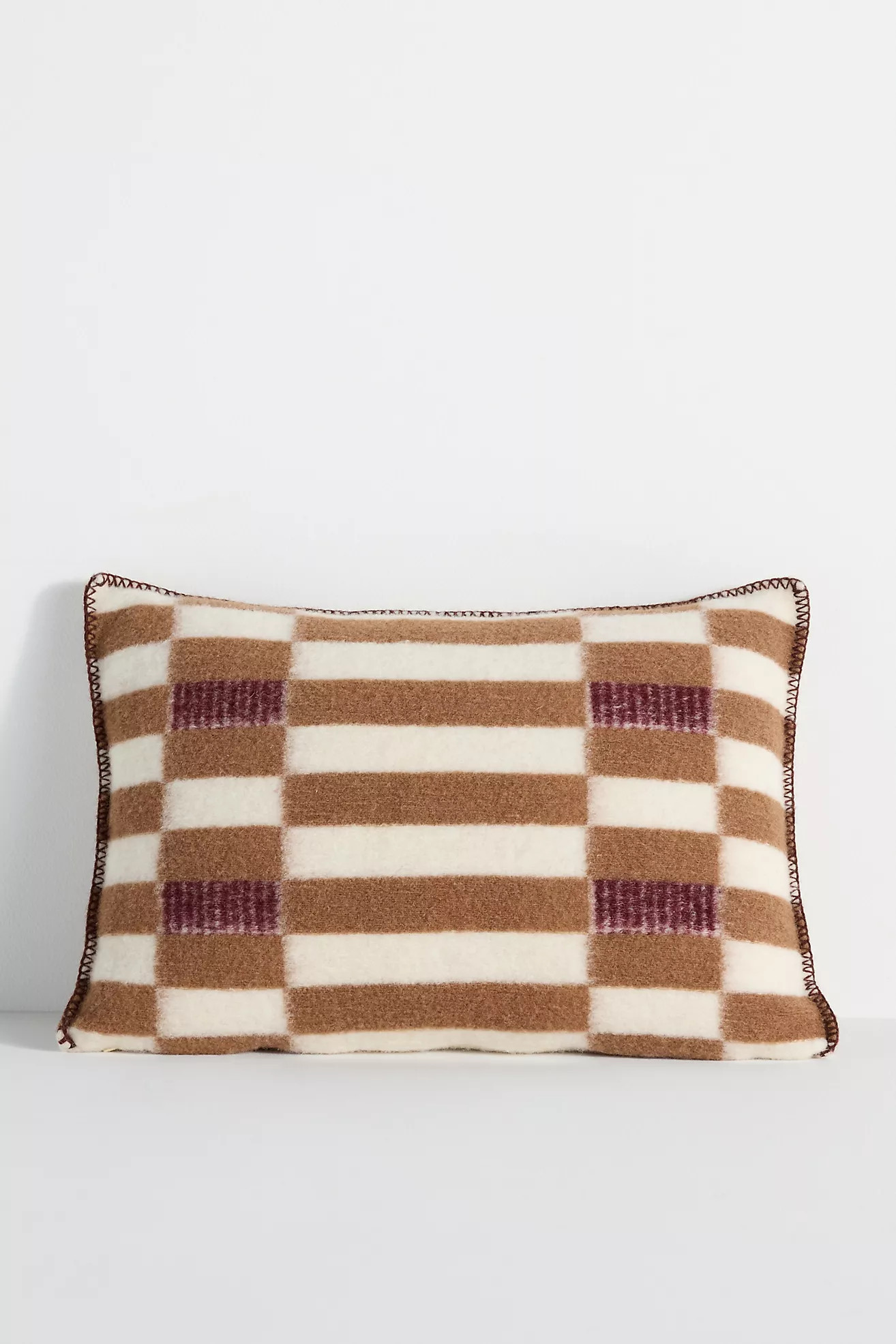 Ingrid Wool Geometric Pattern Pillow Cover | Anthropologie (US)