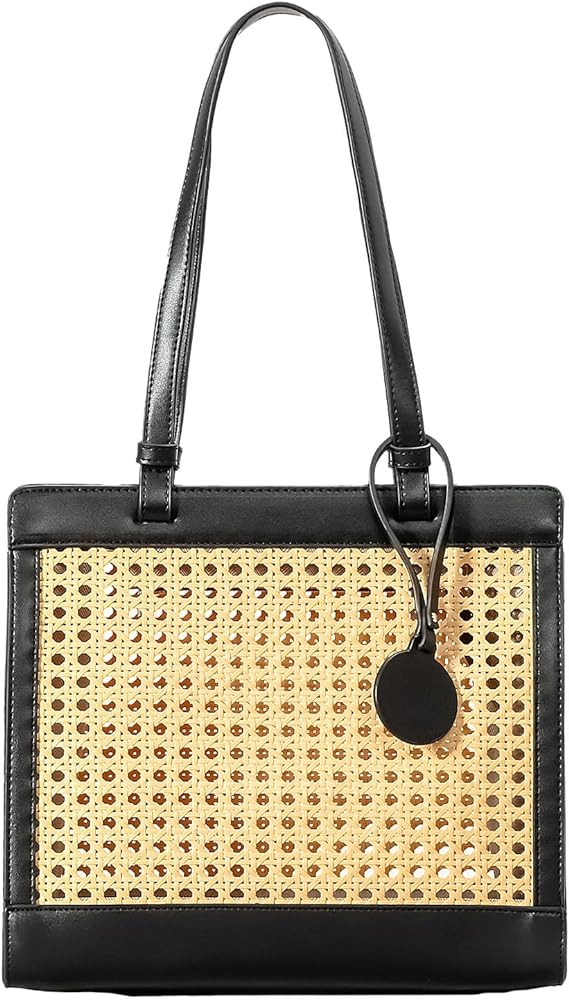 Straw Beach Bag for Women Summer Woven Rattan Tote Bag Straw Purses and Handbags for Vacation wit... | Amazon (US)