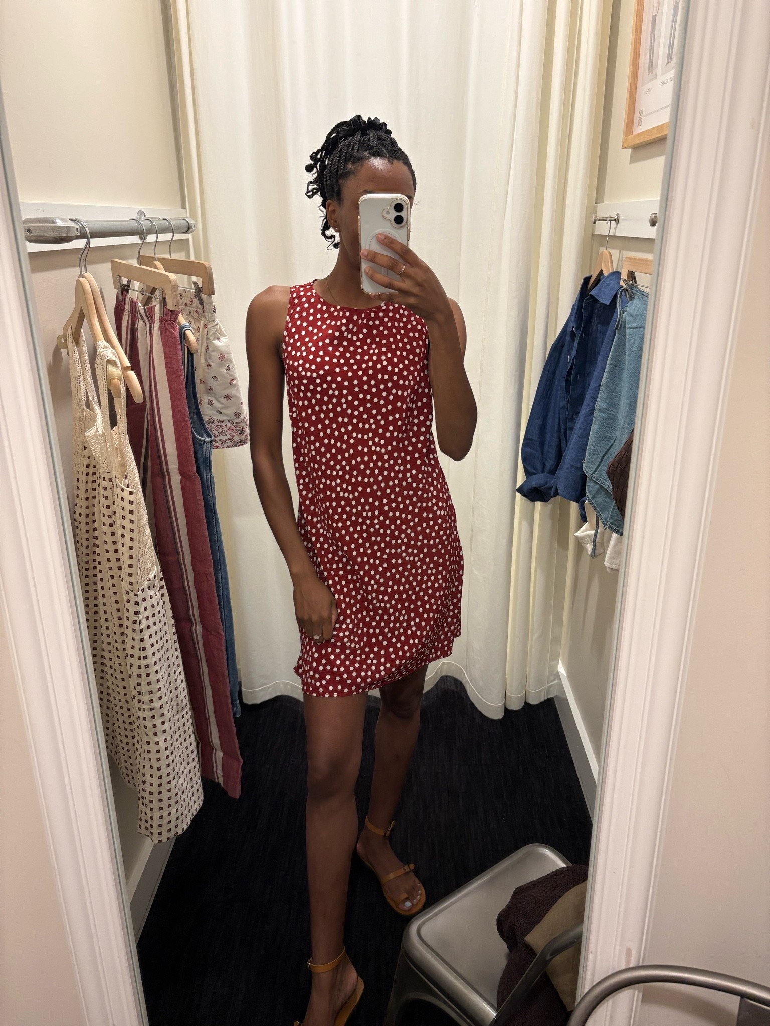 Such a cute dress you can honestly wear into Fall. It’s lightweight, so flowy and easy to style. The fit was true to size, I’m wearing a xs here. 
#dress #minidress

#LTKTall #LTKootd #LTKSeasonal