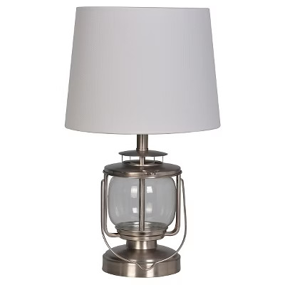 Lantern Table Lamp Silver - Pillowfort™ | Target