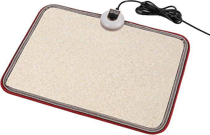 Electric Heated Floor Mats Under Desk, Heated Foot Warmer - 110v Toes Warming Heater for Office a... | Amazon (US)