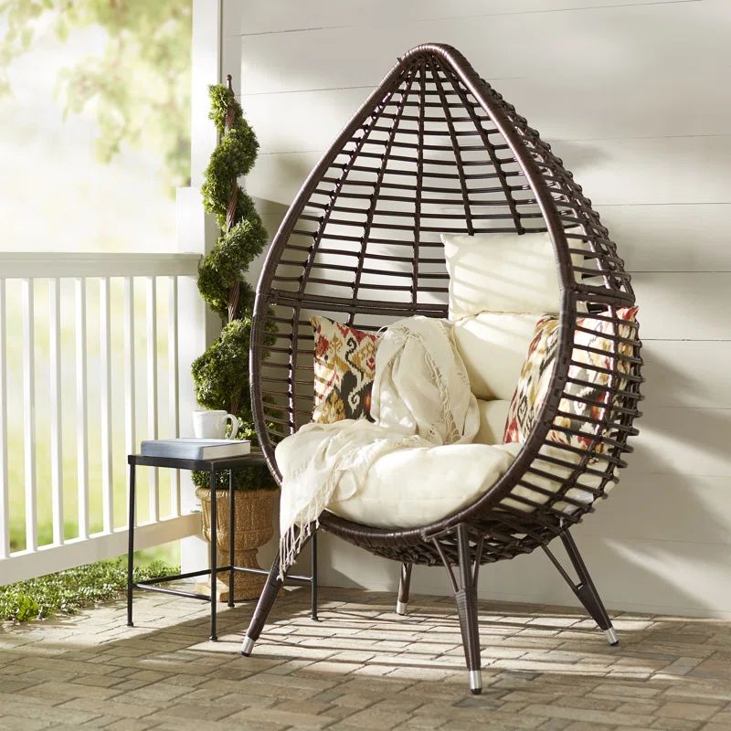 Teardrop Patio Chair with Cushions | Wayfair North America