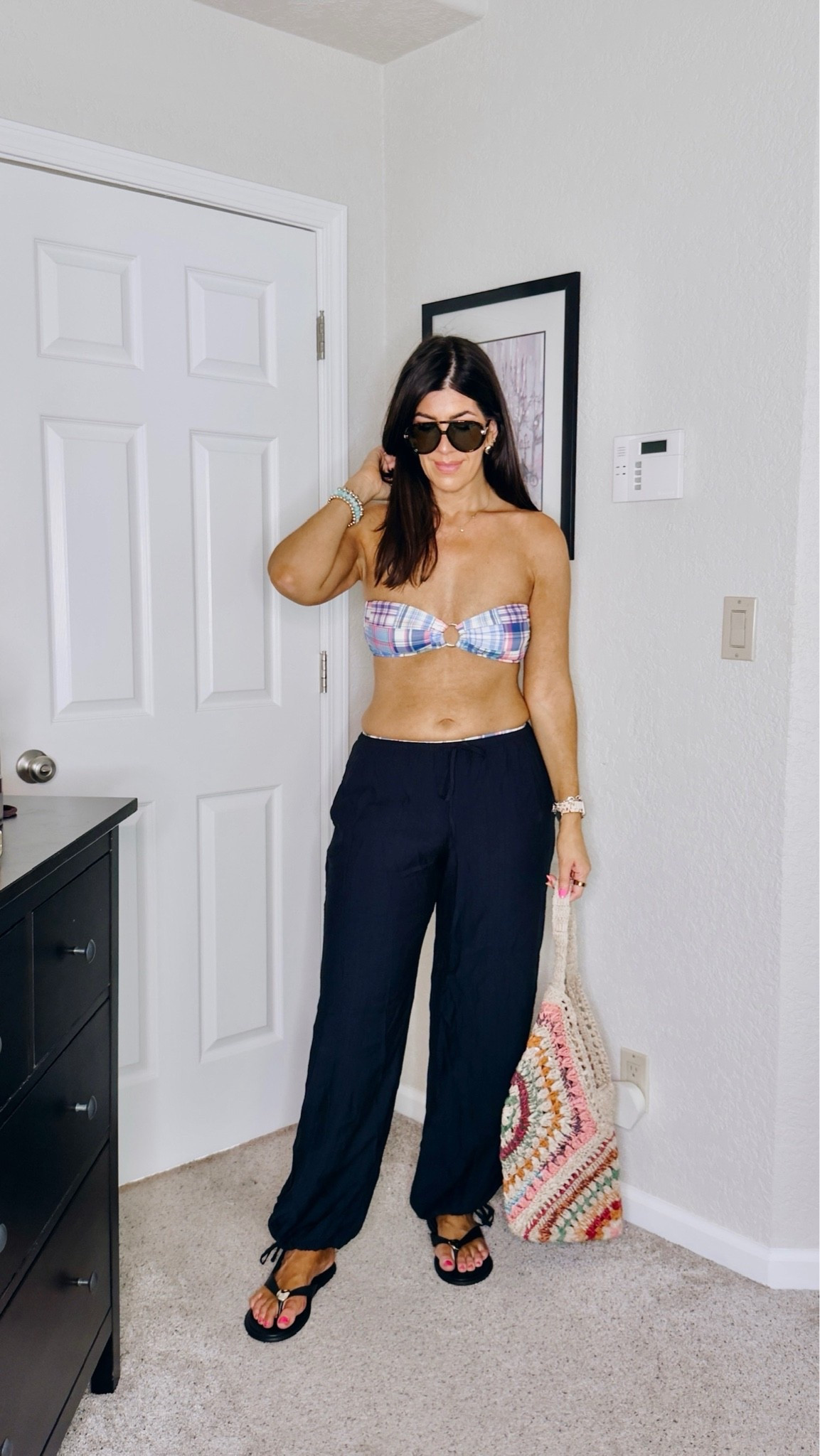 Pants- medium long Tops-medium Suit-sale, balloon pants, casual outfit, midsize style, every day outfit, ootd, mom life, white top, summer fashion, lace top

#LTKxAbercrombie #LTKOver40 #LTKMidsize