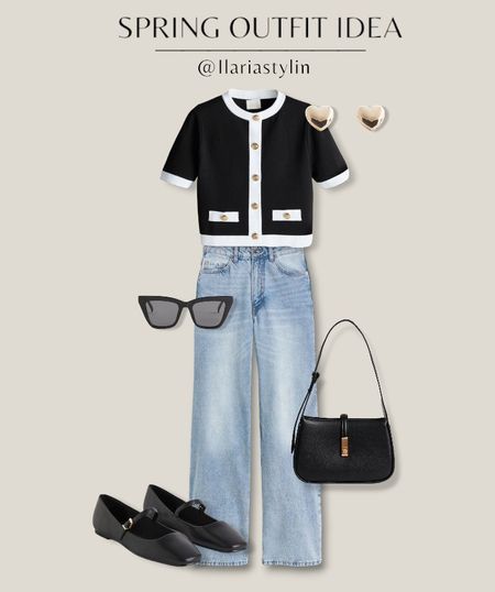 SPRING OUTFIT IDEA 🤍

fashion inspo, spring outfit, spring fashion, spring style, outfit idea, outfit inspo, casual outfit, casual ootd, casual chic outfit, casual chic ootd, black cardigan, short sleeved cardigan, fine knit cardigan, blue jeans, wide leg jeans, mary jane flats, mary jane shoes, black bag, shoulder bag, h&m, m&s, style inspo, women fashion

