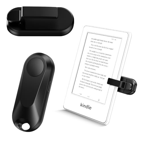 K2 RF Remote Control Page Turner for Kindle Reading Remote Control PageTurner for Kindle for iPhone, iPad, iOS Android Tablets Reading Novels Comics (Light Black) | Amazon (US)