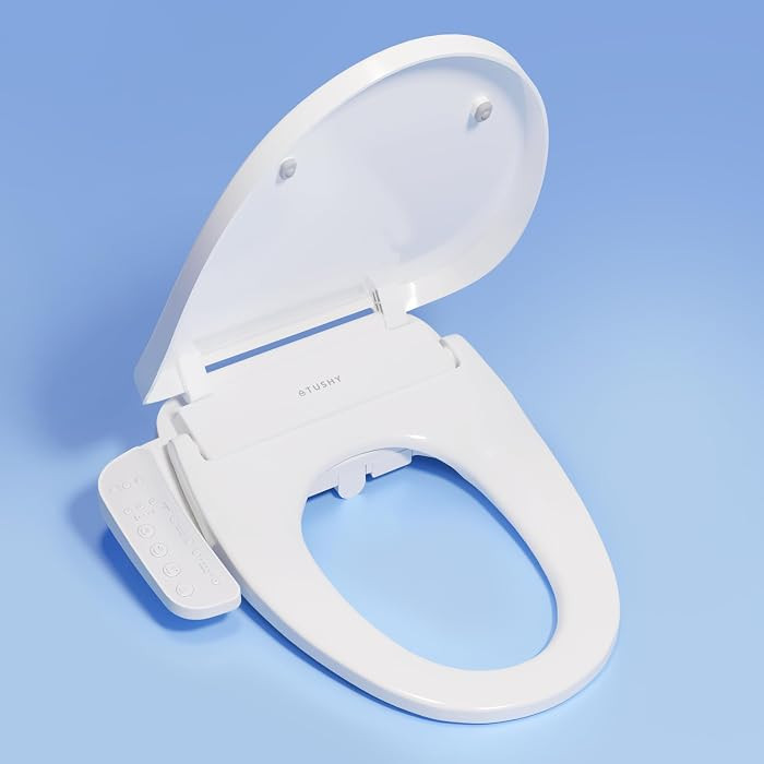 TUSHY Cloud Electronic Bidet Heated Toilet Seat: Instant Warm Water, Adjustable Air Dryer, Soft C... | Amazon (US)
