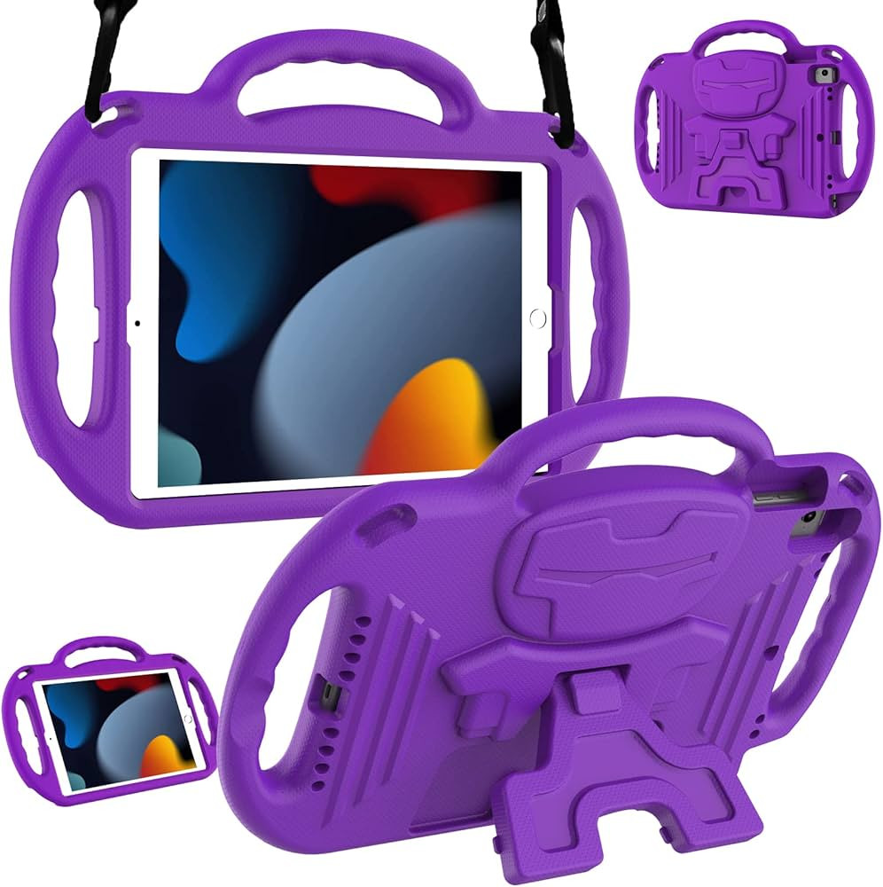 LTROP New iPad 9th Generation,iPad 8th/7th Generation Case for Kids,Shockproof Handle Stand Shoul... | Amazon (US)