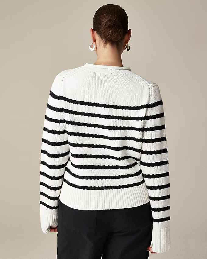 Heritage cotton Rollneck™ sweater in stripe | J. Crew US