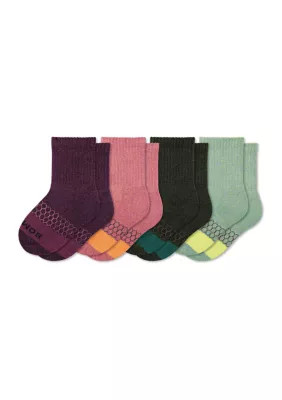 Bombas Kids Juniors' Unisex Calf Socks - 4 Pack, Medium | Belk