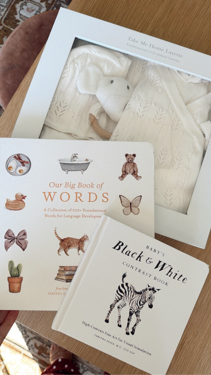 Precious baby books + gender neutral outfit we received before baby boy was here! The sweetest gift idea— we’ve already been using this contrast book during tummy time! 

Baby gift ideas || newborn books || baby books || gender neutral baby outfit || postpartum favorites ||

#LTKBaby #LTKmomlife #LTKKids