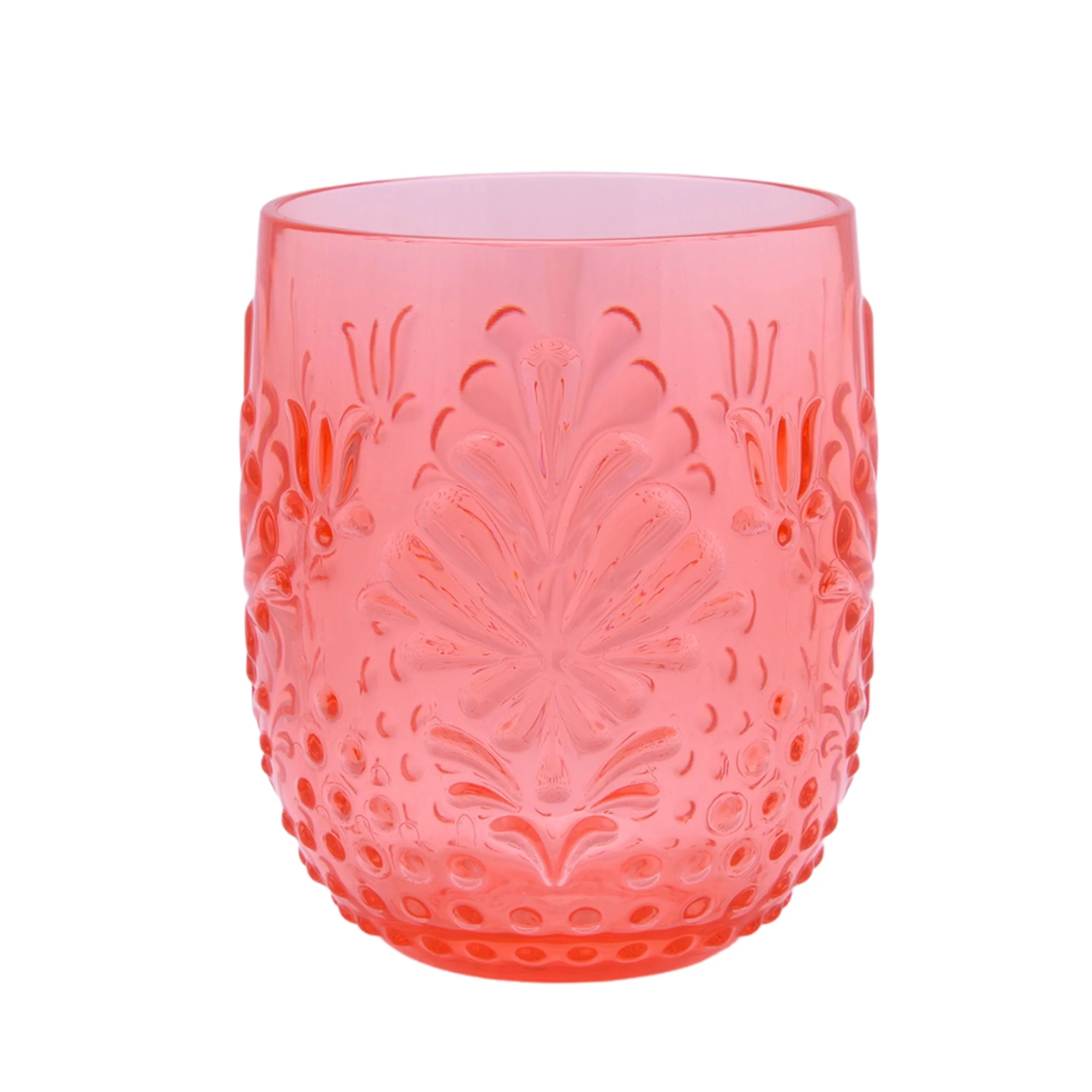 The Pioneer Woman 6-Pack 14-Ounce Sunny Days Tritan Stemless Wine Glass, Coral | Walmart (US)