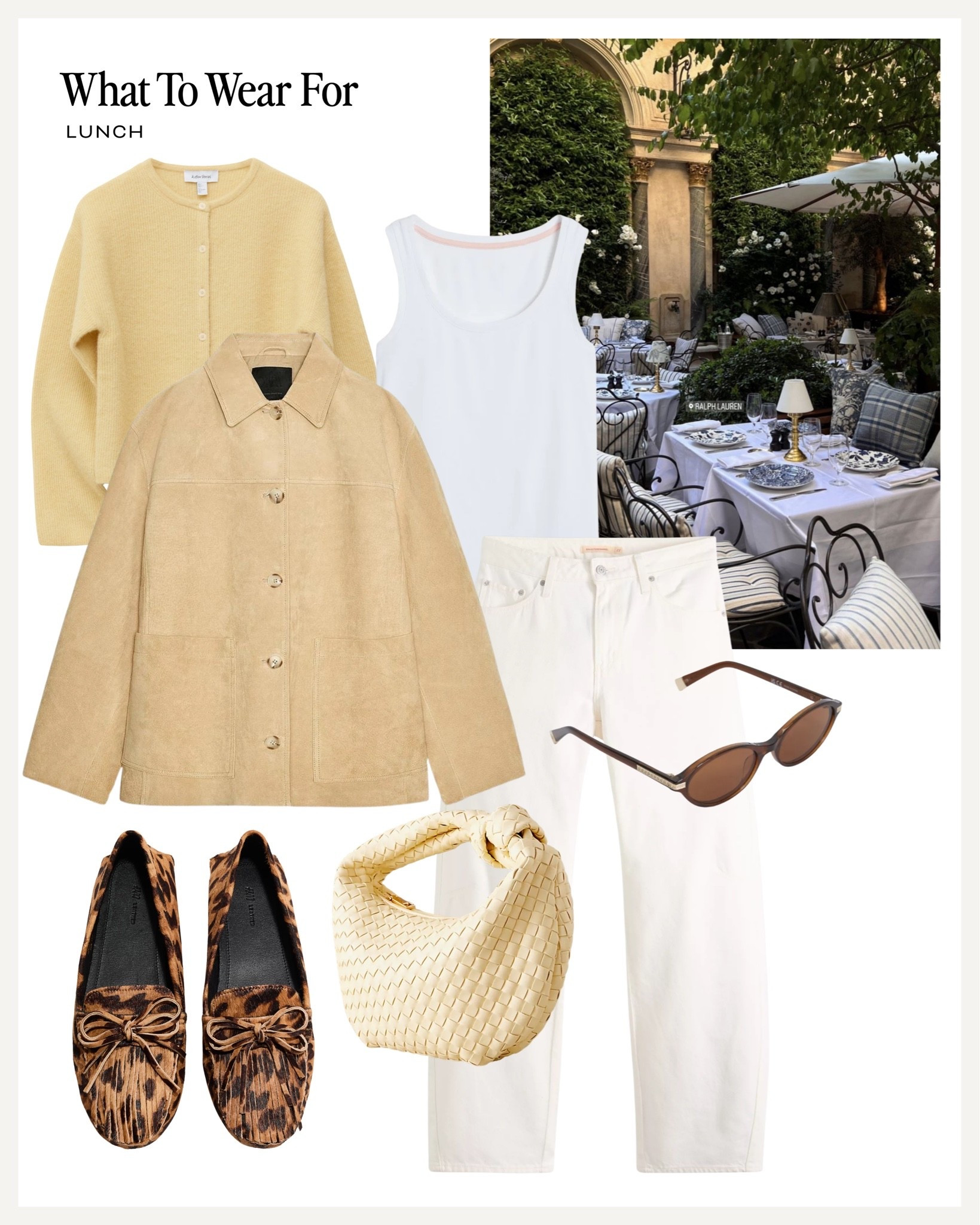 Lunch 🍝 

Spring outfit, white jeans, suede jacket, yellow knit, animal print loafers

#LTKuk #LTKspring