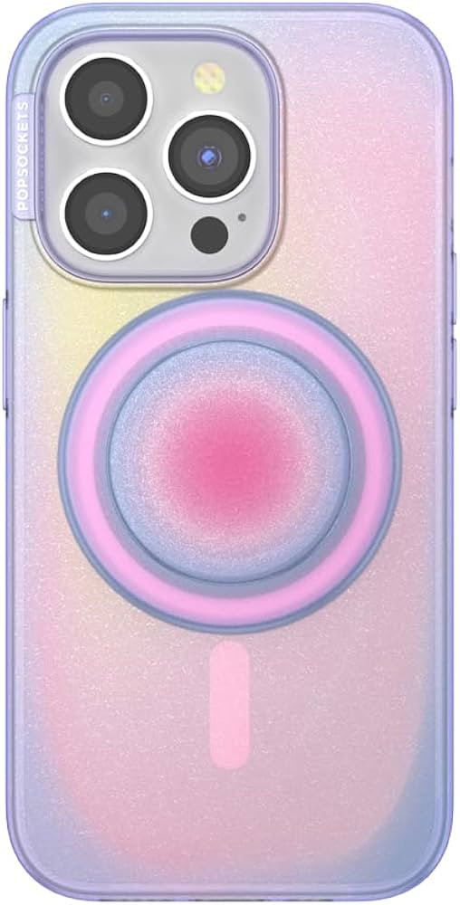 PopSockets iPhone 15 Pro Case with Round Magnetic Phone Grip Compatible with MagSafe, Phone Case ... | Amazon (US)