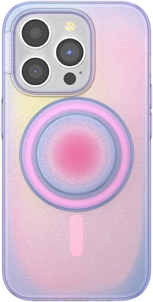 PopSockets iPhone 15 Pro Case with Round Magnetic Phone Grip Compatible with MagSafe, Phone Case ... | Amazon (US)
