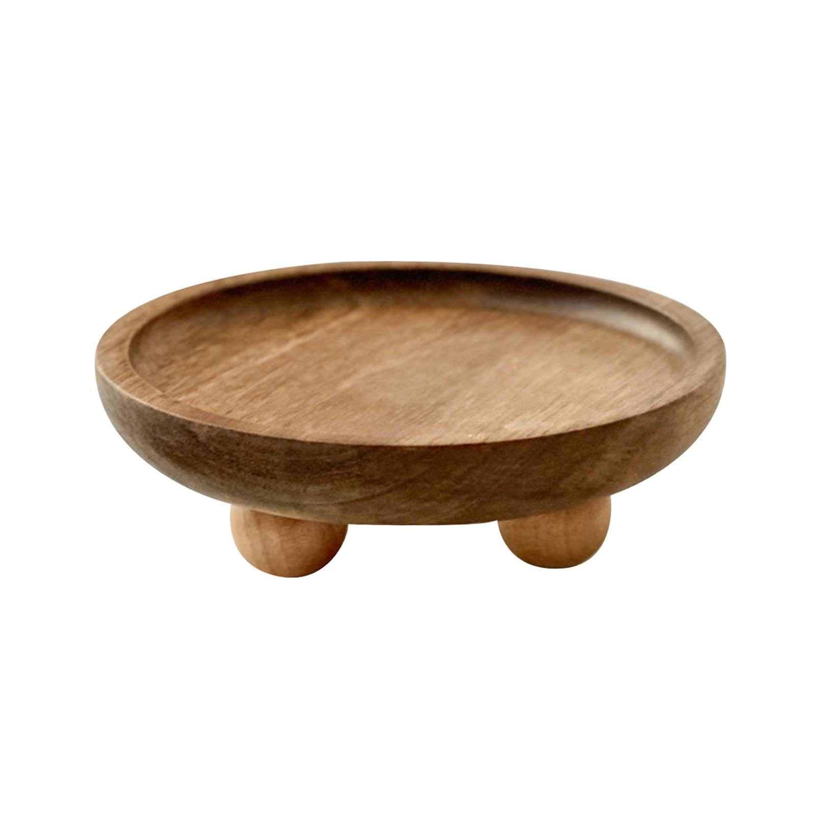 Wood Riser for Display, Small Wooden Pedestal Stand Decor Tray for Candles Plants Bottles Mini Va... | Amazon (US)