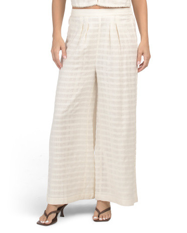 Cotton Woven Swim Cover-Up Pants | Marshalls