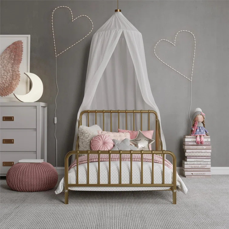 Quinn Whimsical Metal Toddler Bed | Wayfair North America