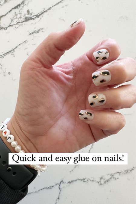I love these glue in nails. They are quick and easy to apply! I suggest purchasing the brush on glue for a more even application. There are SO many cute nail designs!

#LTKworkwear #LTKbeauty
