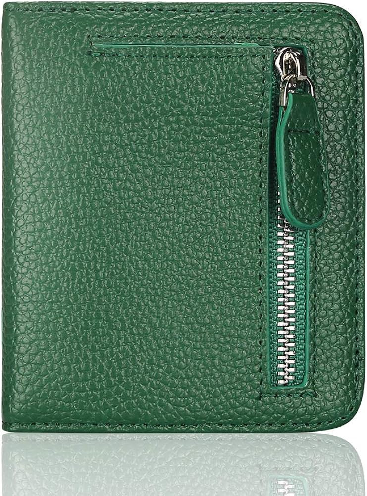FUNTOR Small Wallets for Women, Ladies Small Compact Bifold Pocket RFID Blocking Genuine Leather ... | Amazon (US)