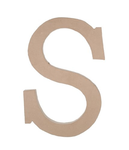 Darice 2860-S Paper Mache, 23.5-Inch, Letter S | Amazon (US)