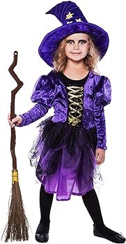 Witch Broomstick Costume Accessories - Realistic Wizard Flying Broom Stick Costumes Accessory for... | Amazon (US)