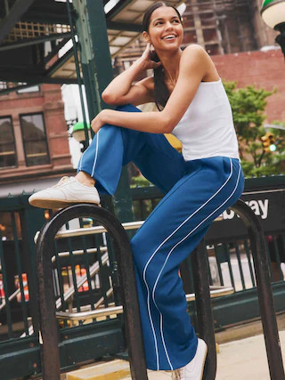 Venice High Rise Track Stripe Wide Leg Pant | Athleta