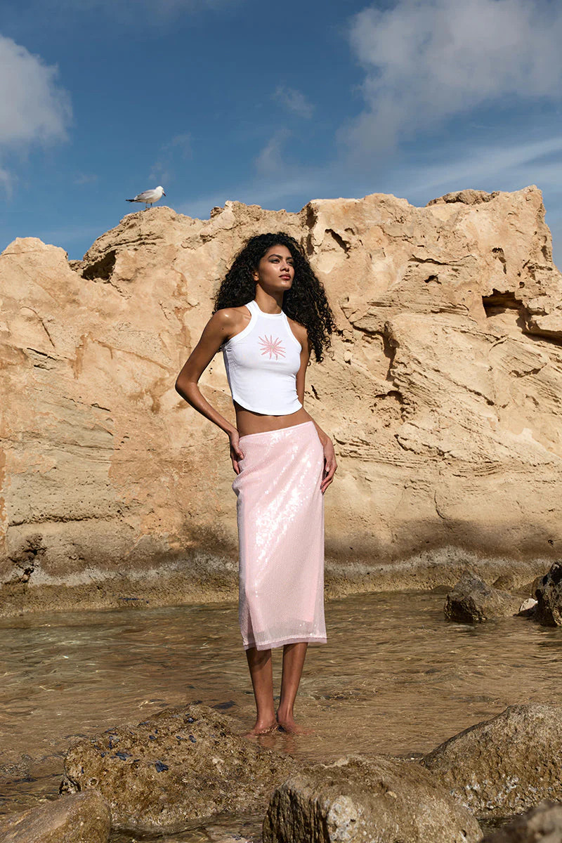 THE SUNRISE SKIRT IN PINK | IKINITA | CULT MIA | CULT MIA UK LTD