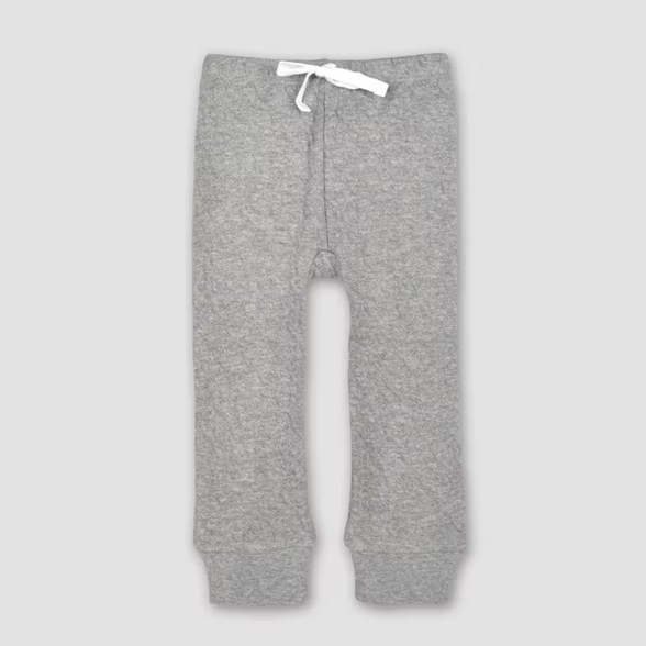 Burt's Bees Baby® Organic Cotton Quilted Bee Pants - Heather Gray | Target