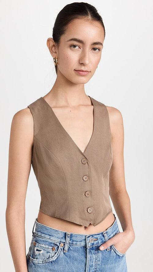 Devin Twill Vest | Shopbop