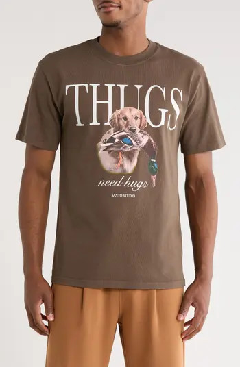 SANTO STUDIO Thugs Hunt Cotton Graphic T-Shirt | Nordstrom | Nordstrom