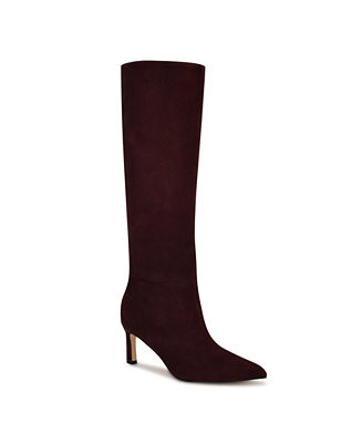 Nine West Women's Lorthey Pointy Toe Stiletto Heel Knee High Boots - Macy's | Macy's