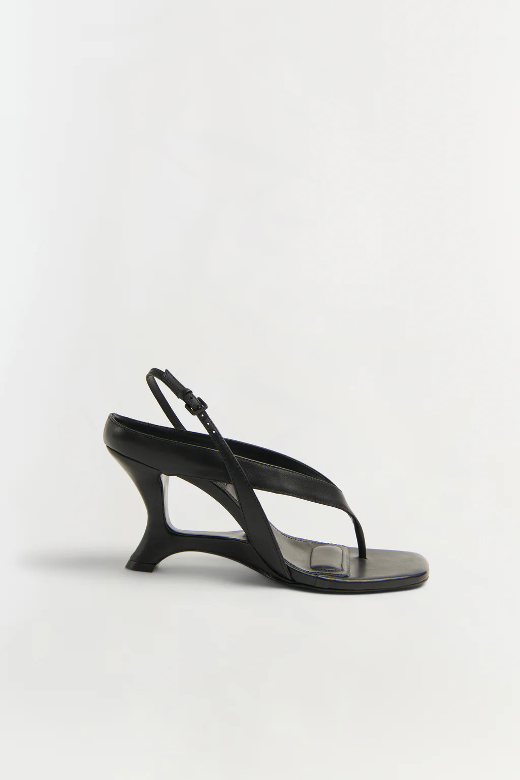 Darya Leather Wedge Thong Sandal | Simkhai
