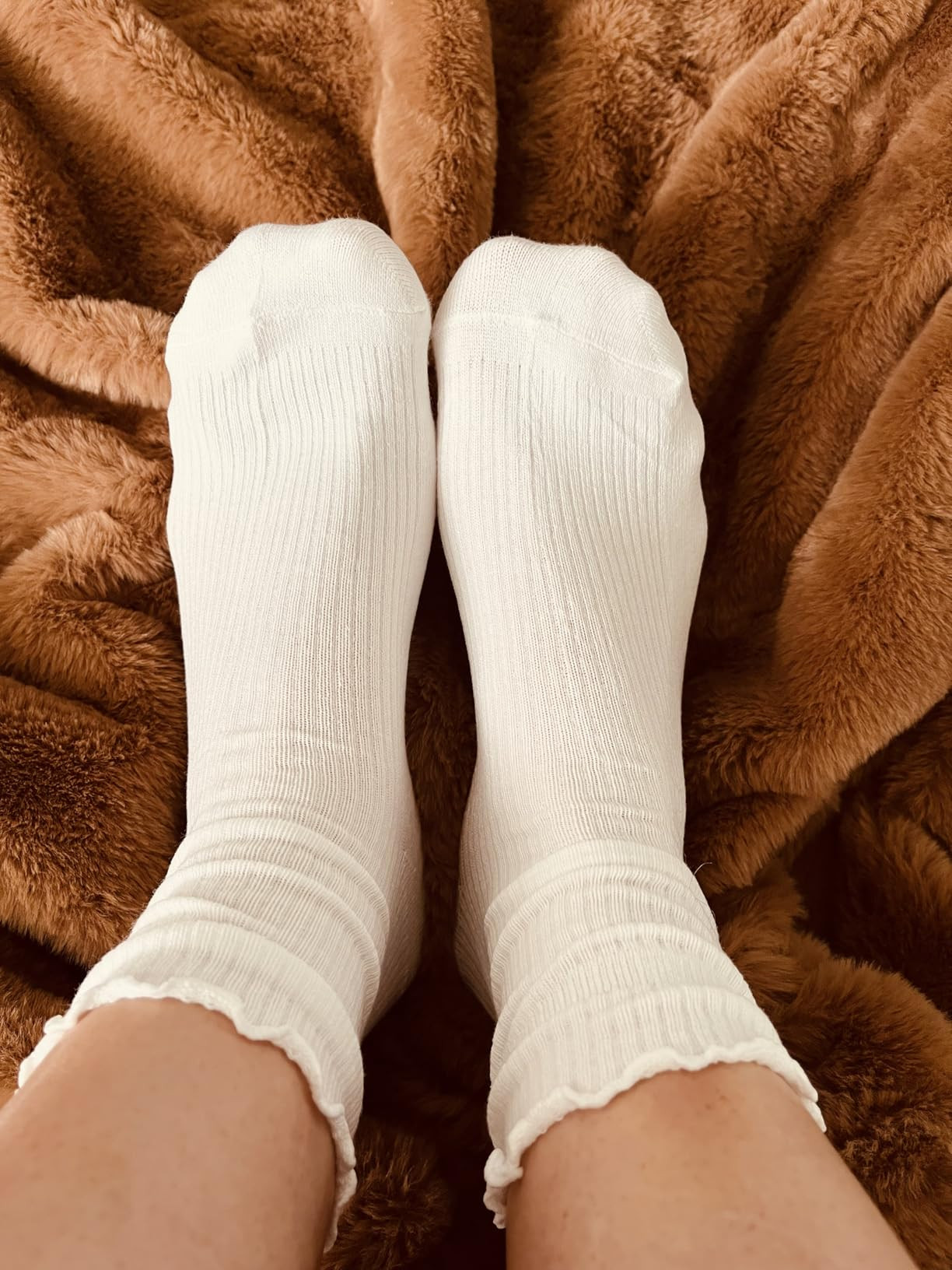 Hstyle 6 Pairs of Ruffle Socks Women, Cute Ruffle Ankle Socks | Amazon (US)