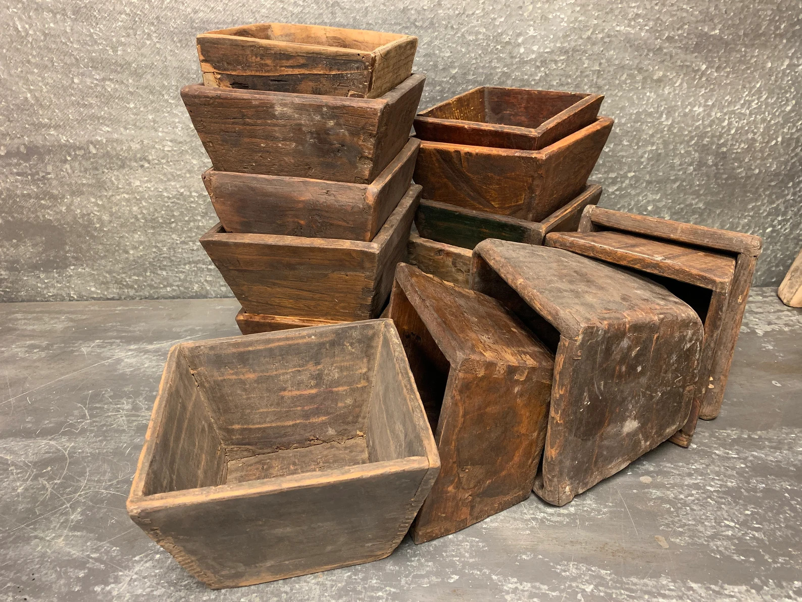 Primitive Antique Wood Bucket Box - Etsy | Etsy (US)