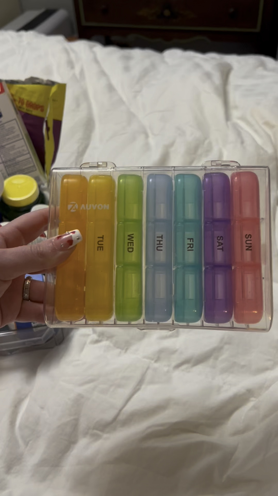 Organize my pills with me 💊 
This pill organizer helps me stay on track with my pills and vitamins for the whole week! I’ve been using it for years! 

#LTKWatchNow #LTKHome #LTKMostLoved