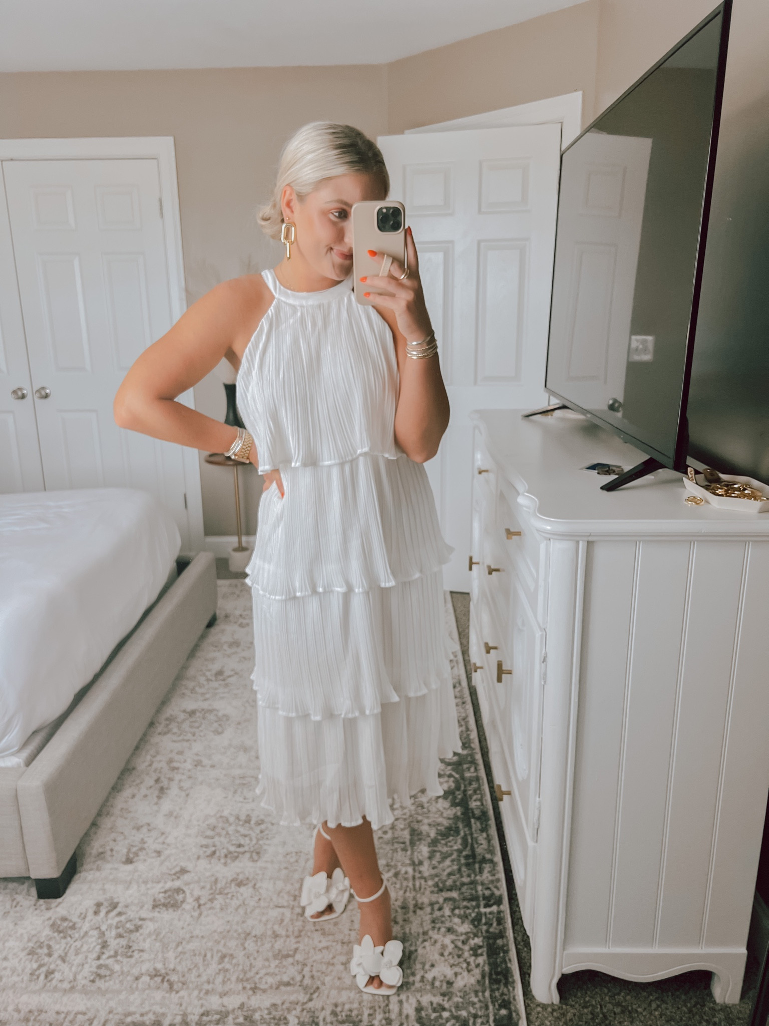 Amazon dress 🤍
Wearing a small 

Perfect for brides, wedding shower, rehearsal dinner, wedding guest dress, etc. 

#LTKSeasonal #LTKunder50 #LTKwedding