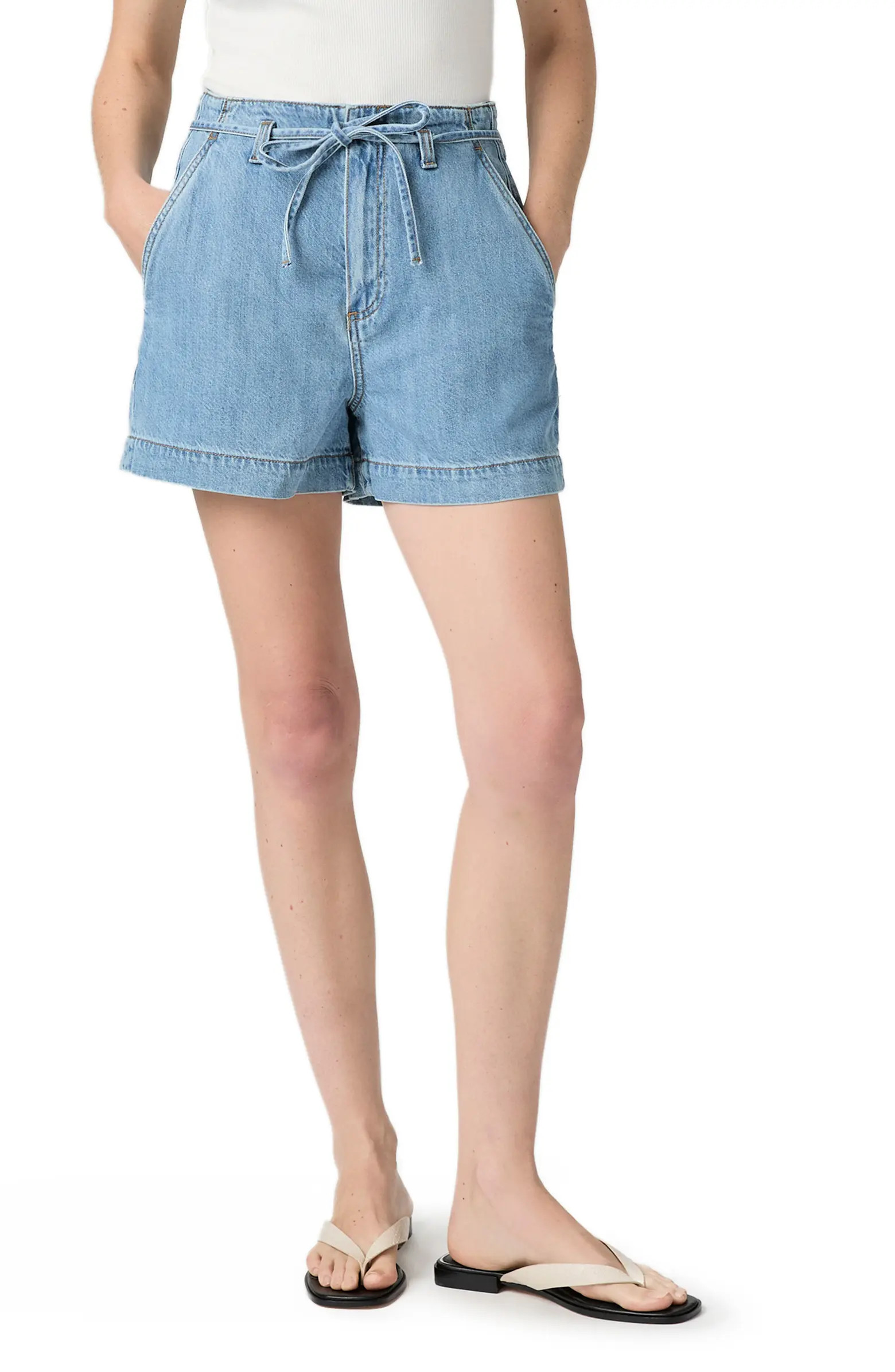 Anessa Tie Waist Denim Shorts | Nordstrom Rack