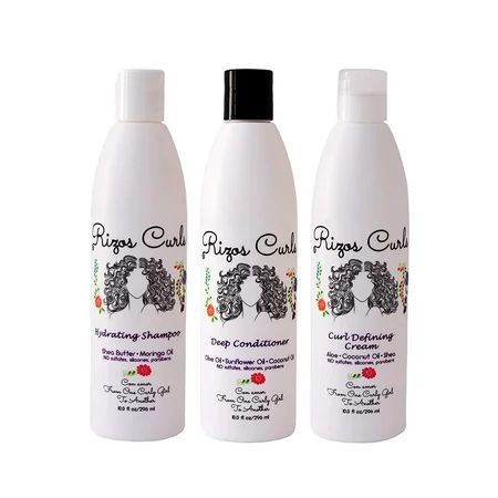 Rizos Curls Hydrating Shampoo Deep Conditioner & Curl Defining Cream for Curly Hair Products - Inten | Walmart (US)