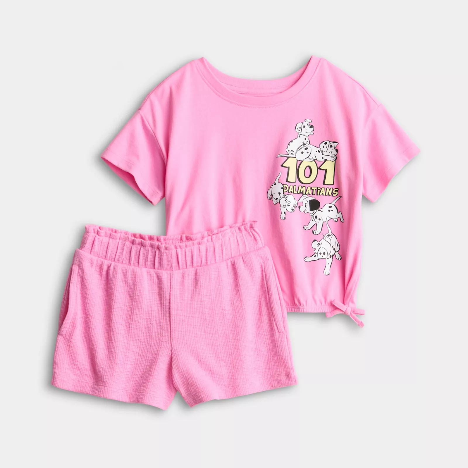 Baby & Toddler Girl Jumping Beans® Disney's 101 Dalmatians Short Sleeve Tee & Shorts Set, Toddler Girl's, Size: 4T, Dalmations Pink | Kohl's